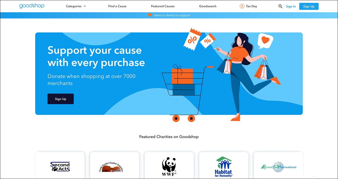 As a Blackbaud partner, Goodshop.com offers unique services for ecommerce. 