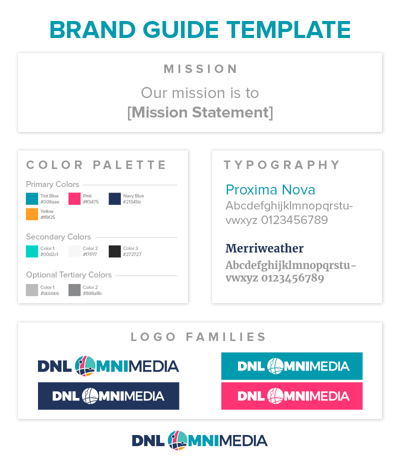 This is a template you can use for your nonprofit branding guidelines.