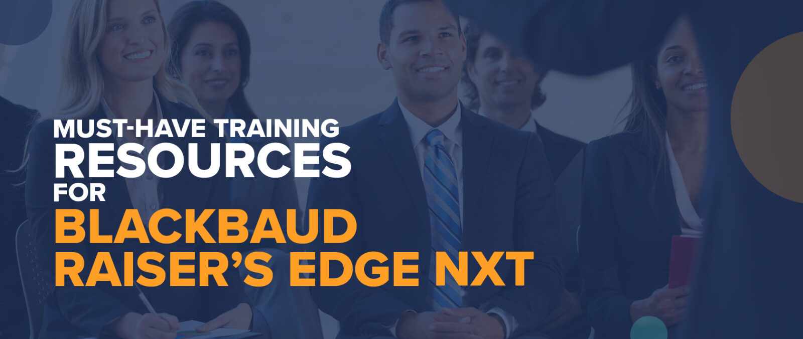 Feature image for our blog post on training resources for Raiser's Edge NXT