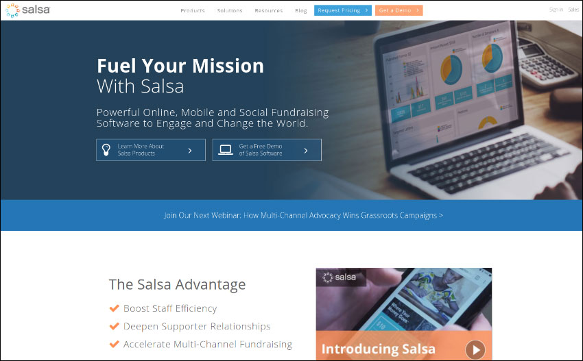 See more of Salsa's online fundraising and advocacy solutions for nonprofits.