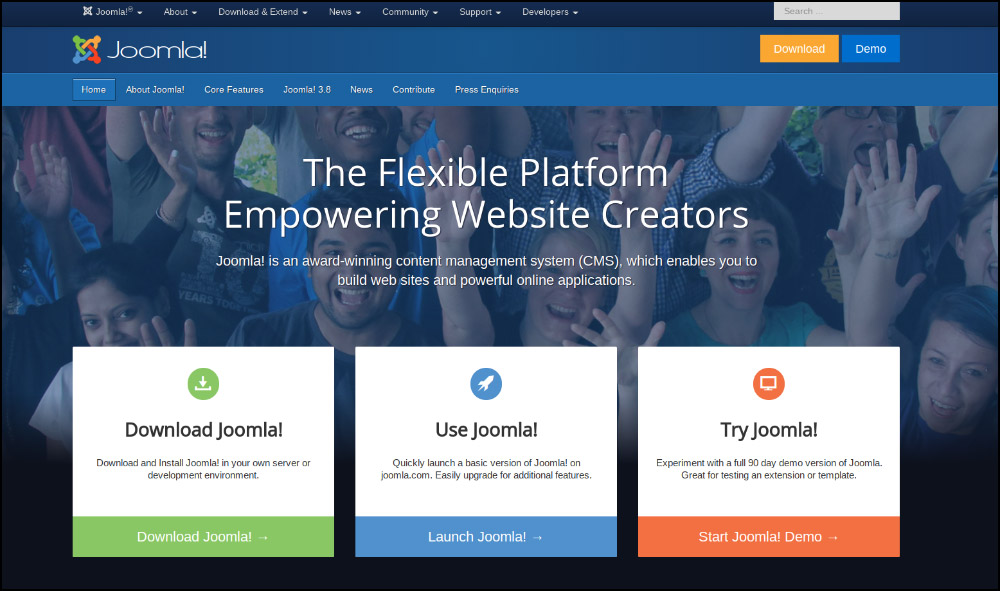 Joomla is one of the best nonprofit website builders, with a simple interface that any organization can use.
